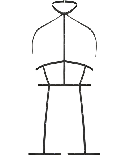 Prywatna uprząż z kryształu g&oacute;rskiego, Czarny