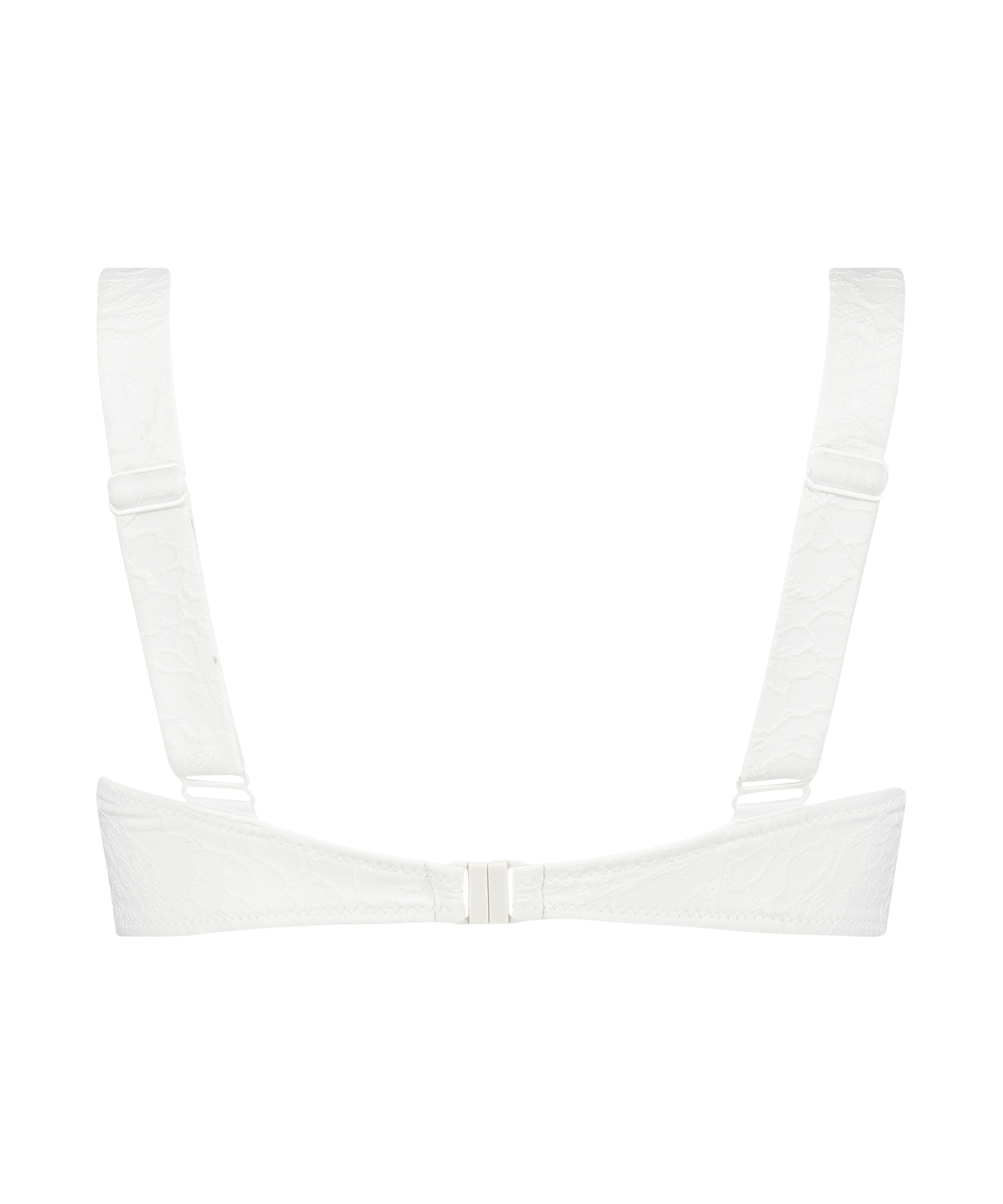 Usztywniona g&oacute;ra od bikini typu bandeau Libby, Biały, main