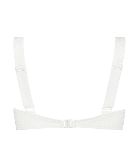 Usztywniona g&oacute;ra od bikini typu bandeau Libby, Biały