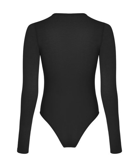 super miękka body z kaszmirem, Czarny