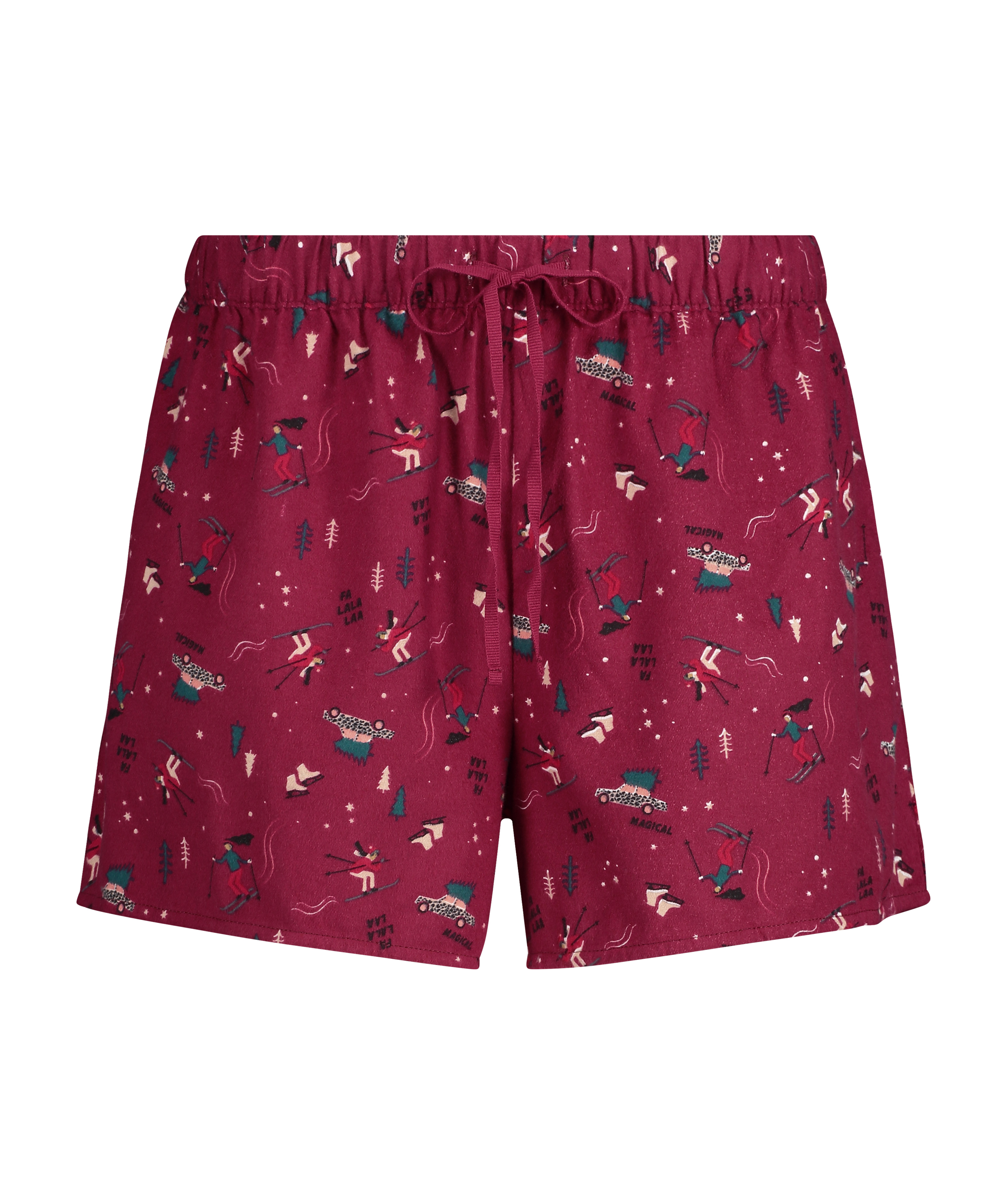 Twill Shorts, Czerwony, main