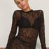 Halka Allover Lace, Czarny