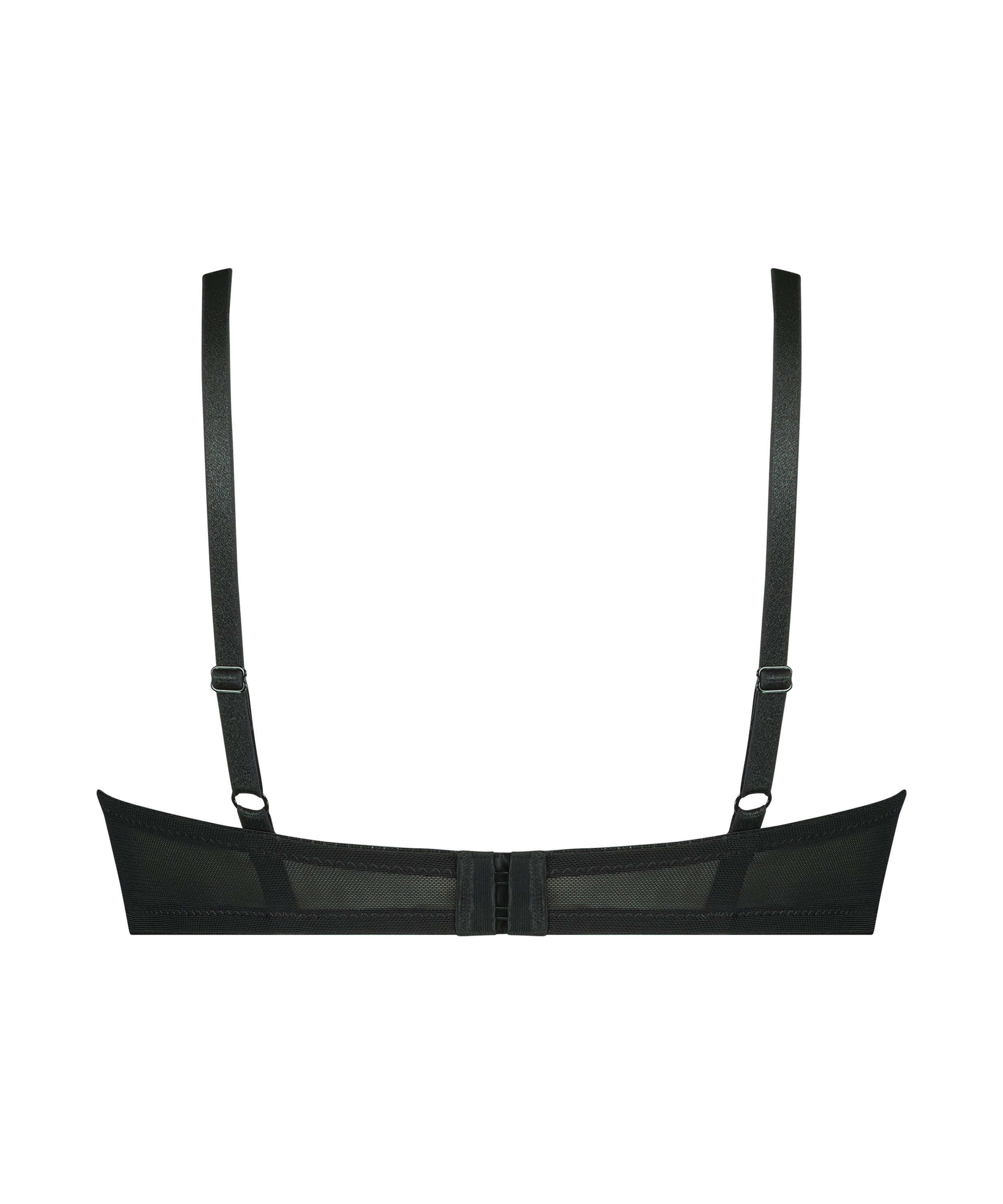 Nieusztywniany biustonosz z fiszbinami Mavis, Czarny, main