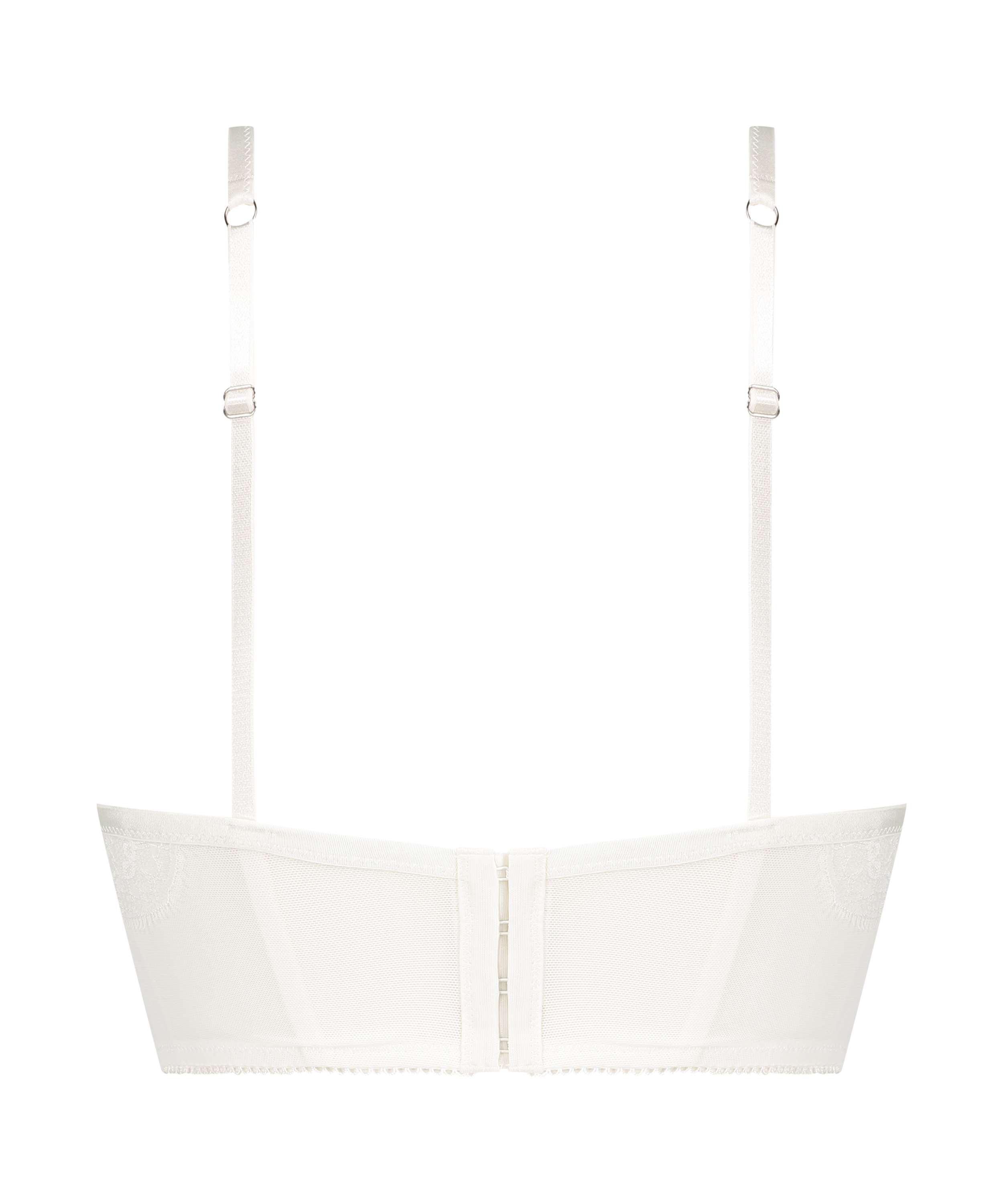 Jolie biustonosz push up z przedłużonym stanem z wkładkami i fiszbinami, Biały, main