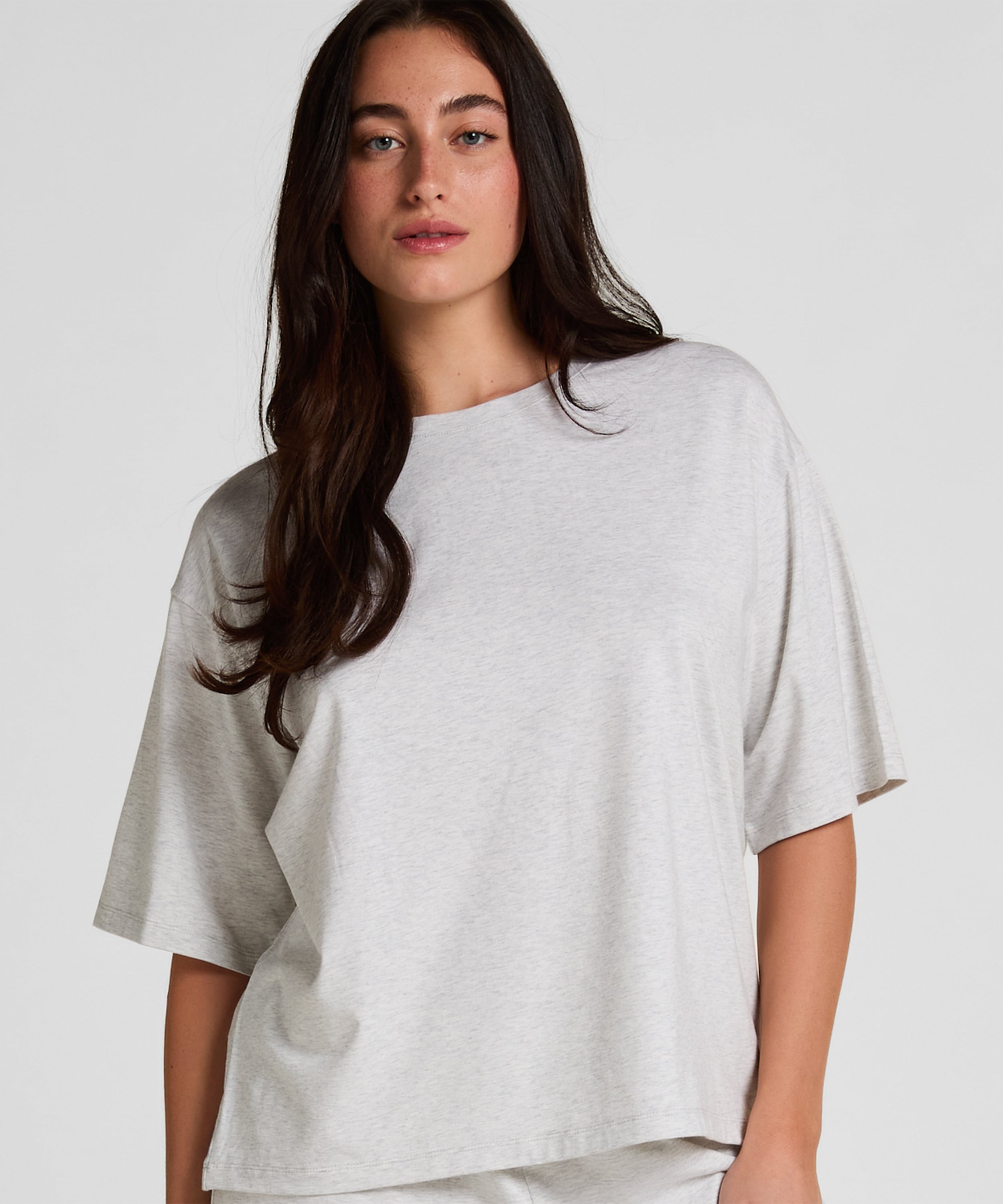 Pyjama Top Loose, Szary, main