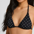 Triangle Bikini Top Luxe, Czarny