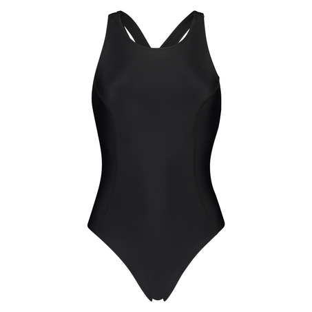 HKMX High Neck Swimsuit, Czarny