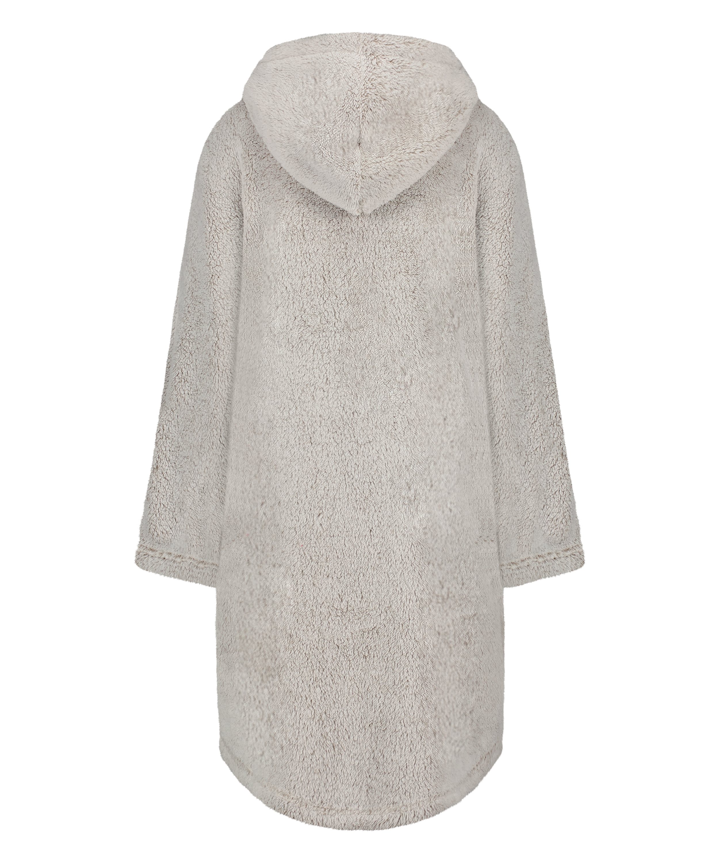 Flanelowa bluza z kapturem, Szary, main