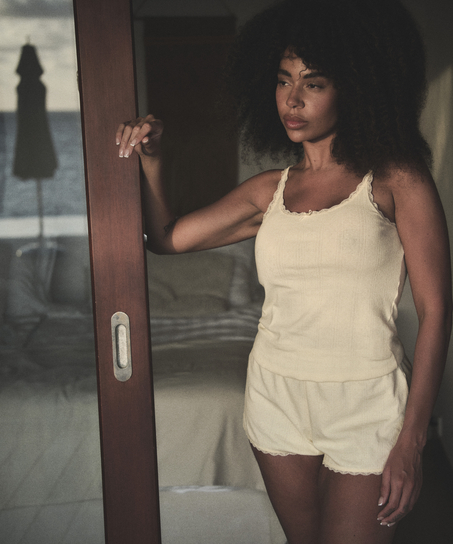 Szorty Pointelle, Żółty