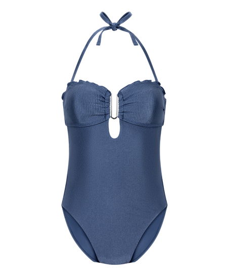 Sardinia str&oacute;j kąpielowy Bandeau, Niebieski