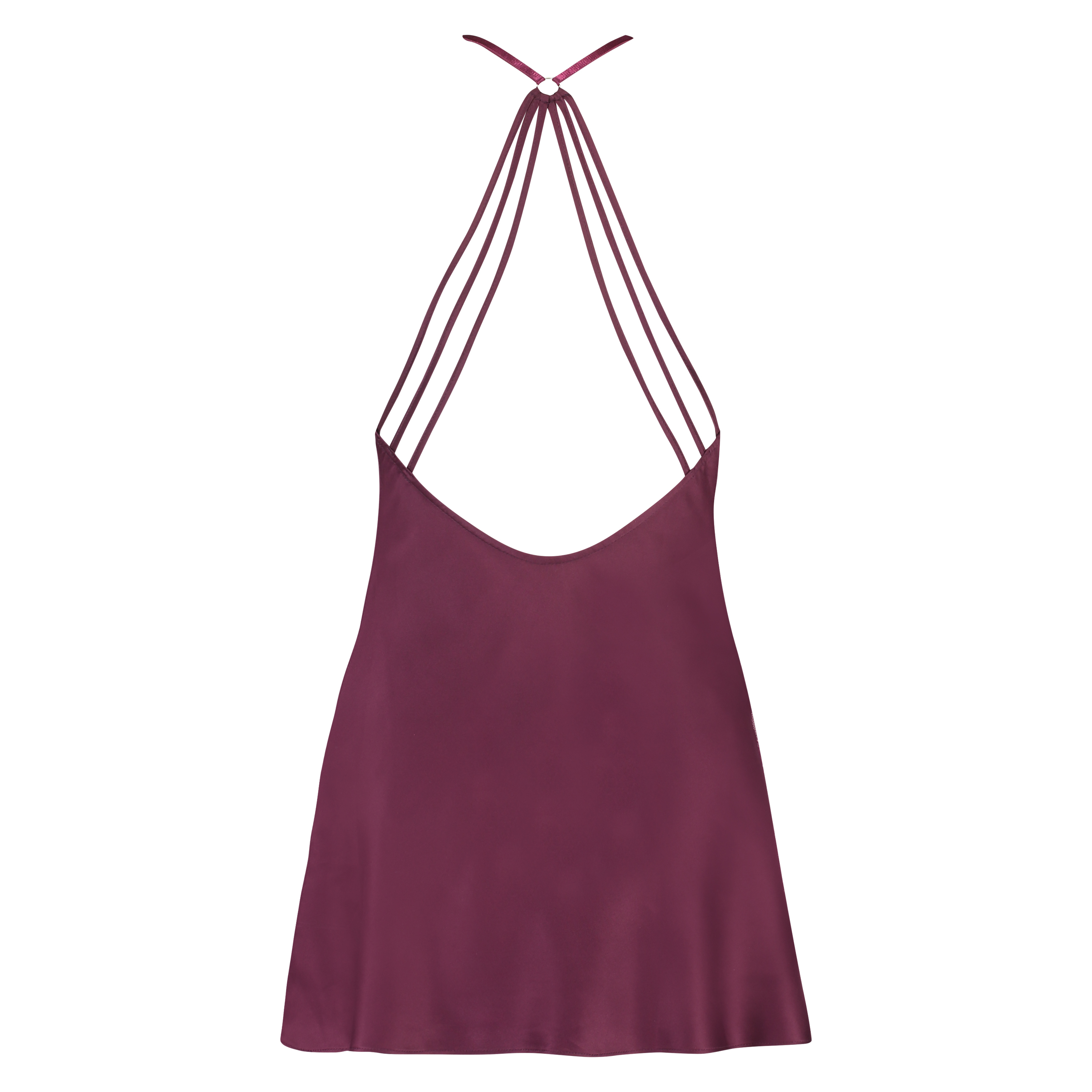 Slipdress Satin deep v, Fioletowy, main