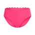 Figi bikini ze średnim stanem Scallop, R&oacute;żowy