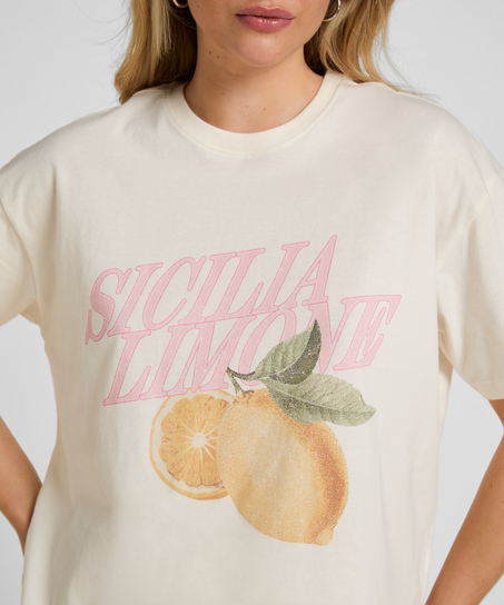 T-shirt z Nadrukiem, Biały
