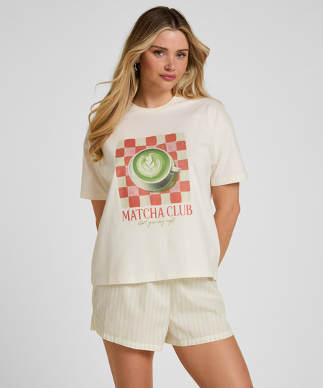 T-shirt z Nadrukiem, Biały