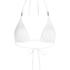 G&oacute;ra od bikini w kształcie tr&oacute;jkąta z muszelkami, Biały