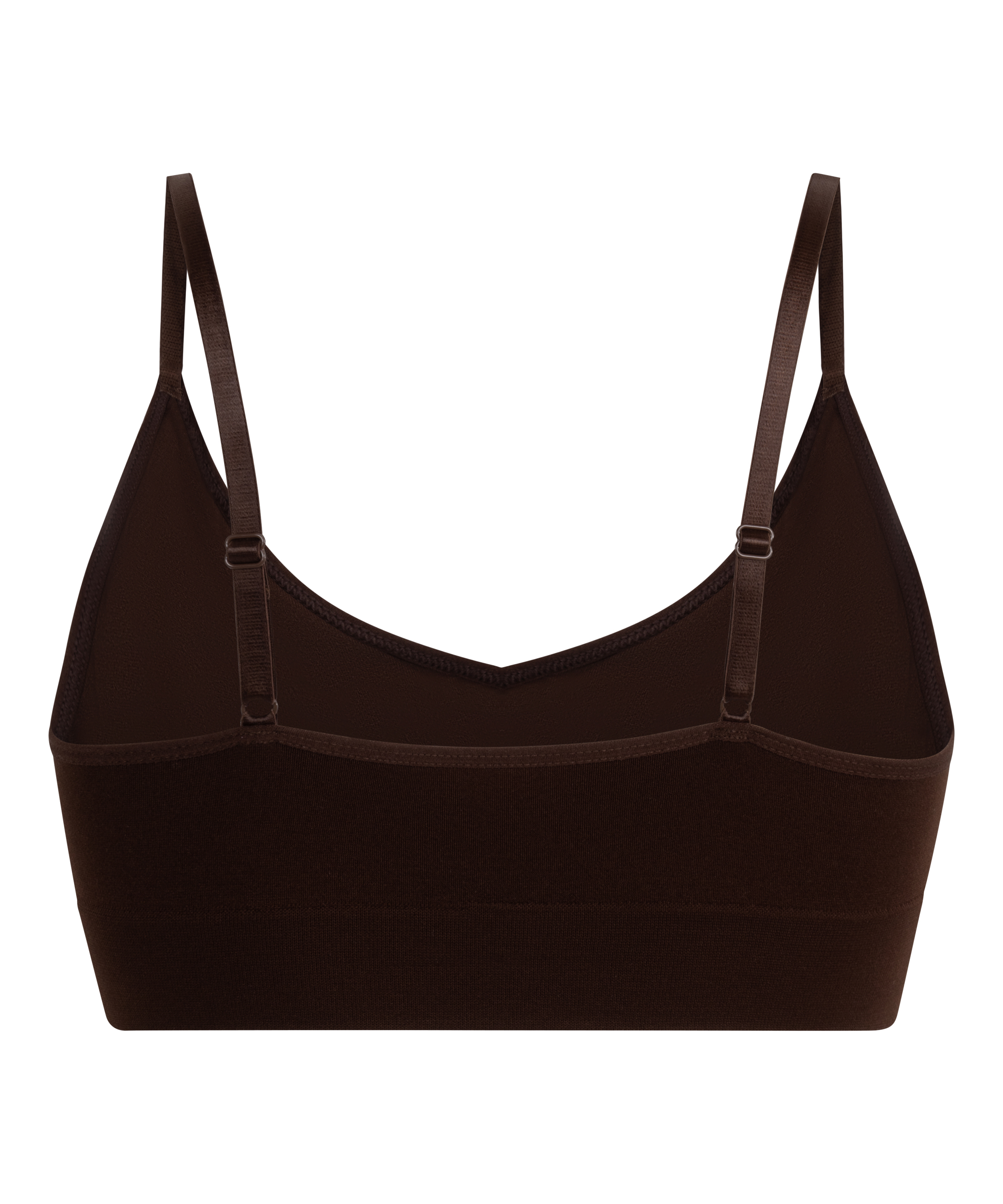 Tr&oacute;jkątny biustonosz bralette Dide, Brązowy, main