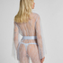Kimono z Koronki &ndash; Allover Lace, Niebieski