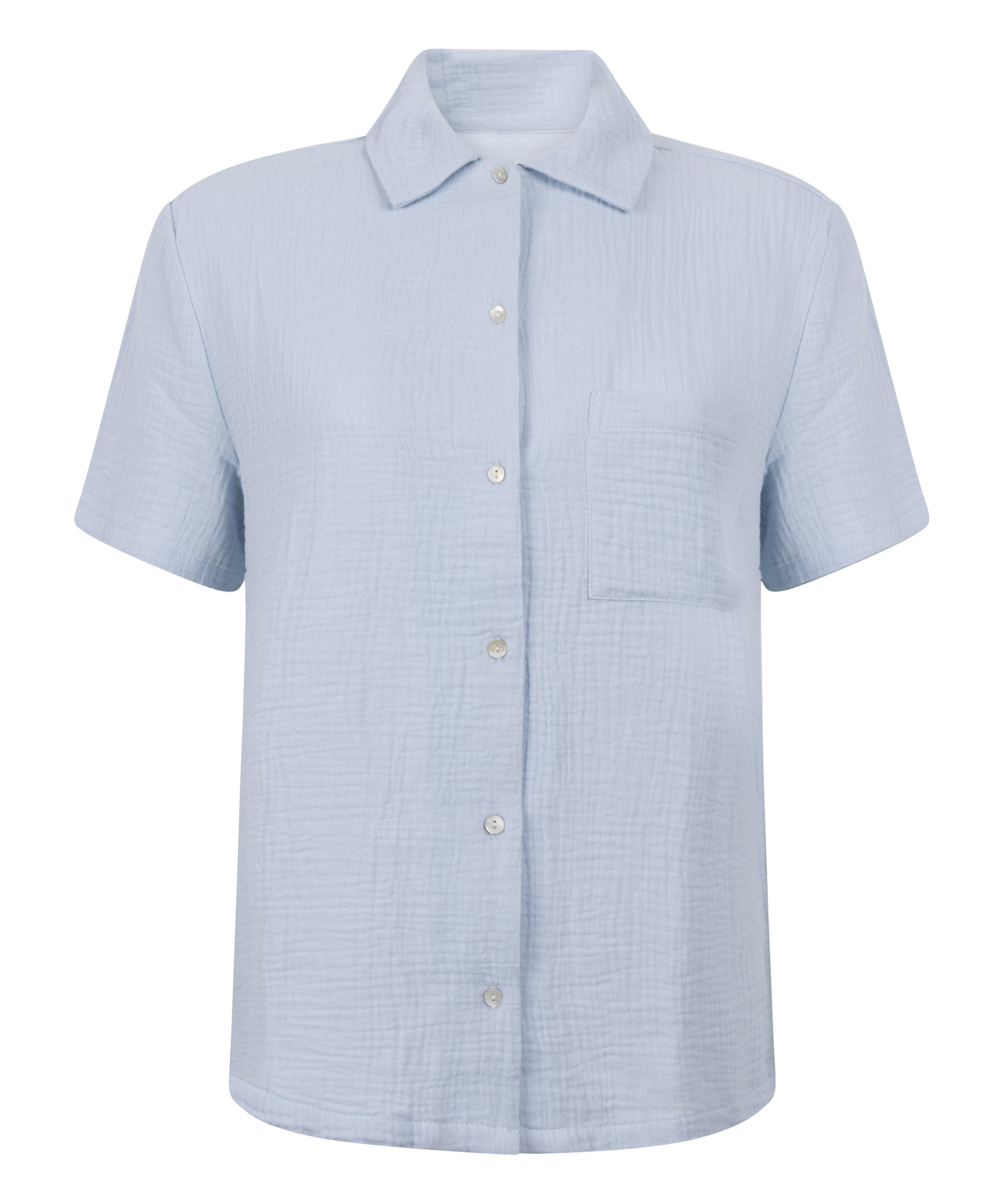 Muślinowa narzutka, Niebieski, main