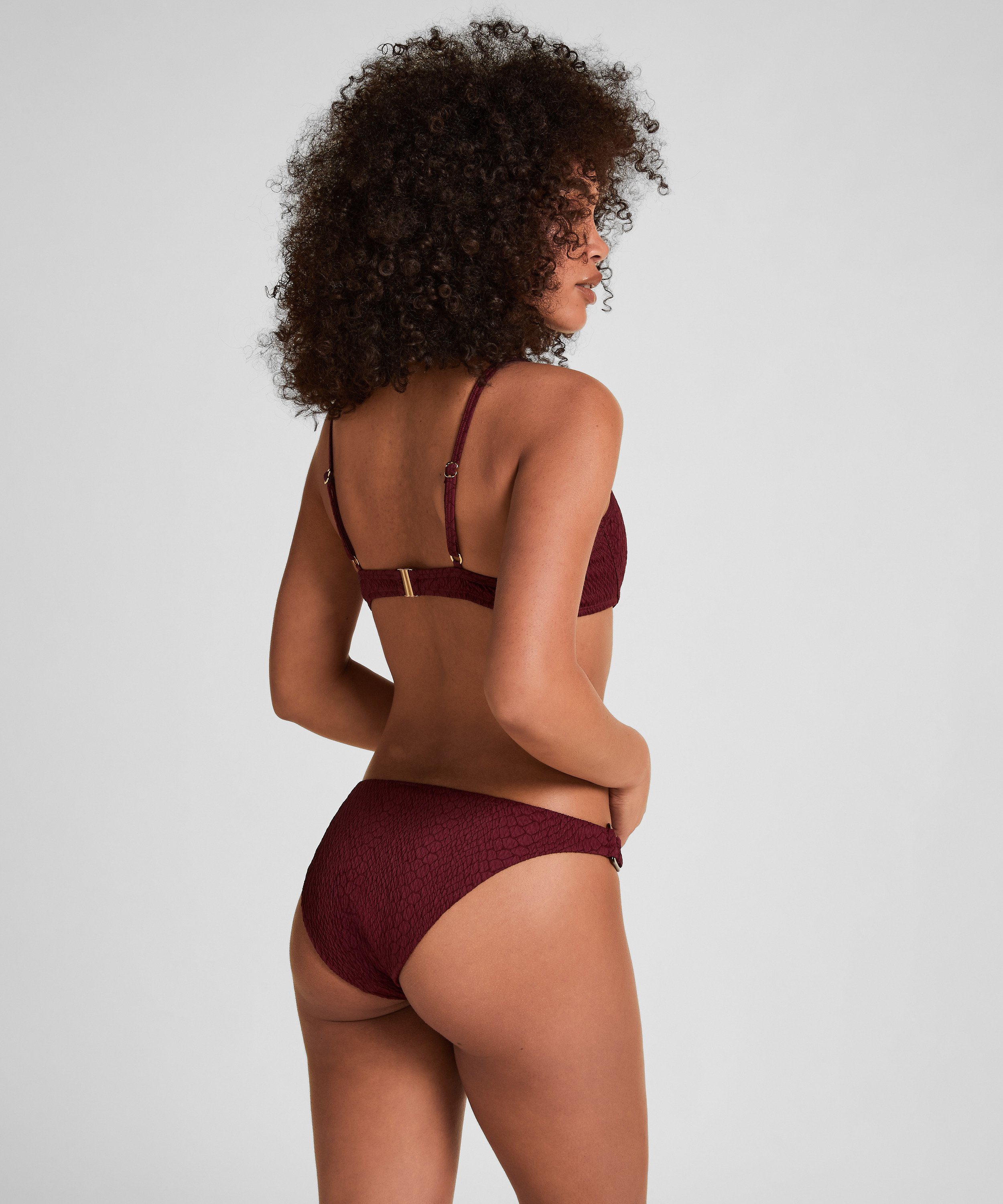 Tr&oacute;jkątny Top Bikini Aruba, Fioletowy, main