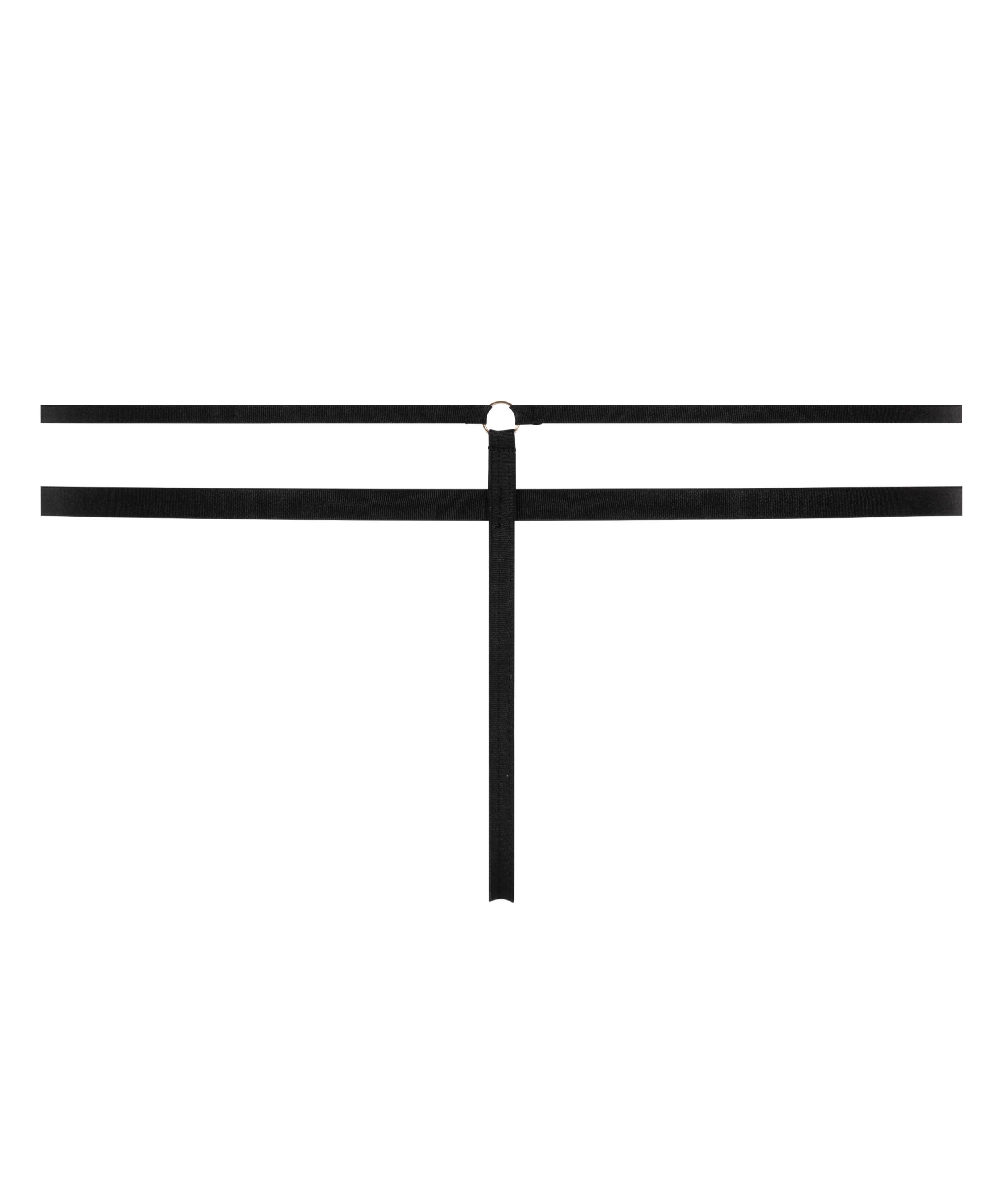 Majtki tanga Rhysa, Czarny, main