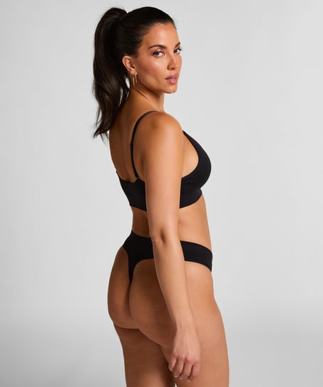 Tr&oacute;jkątny biustonosz bralette Dide, Czarny