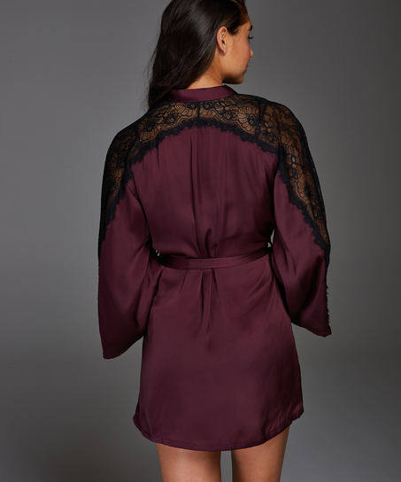Nadia Satin Kimono, Czerwony