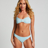 G&oacute;ra od bikini typu bandeau Crinkle, Niebieski