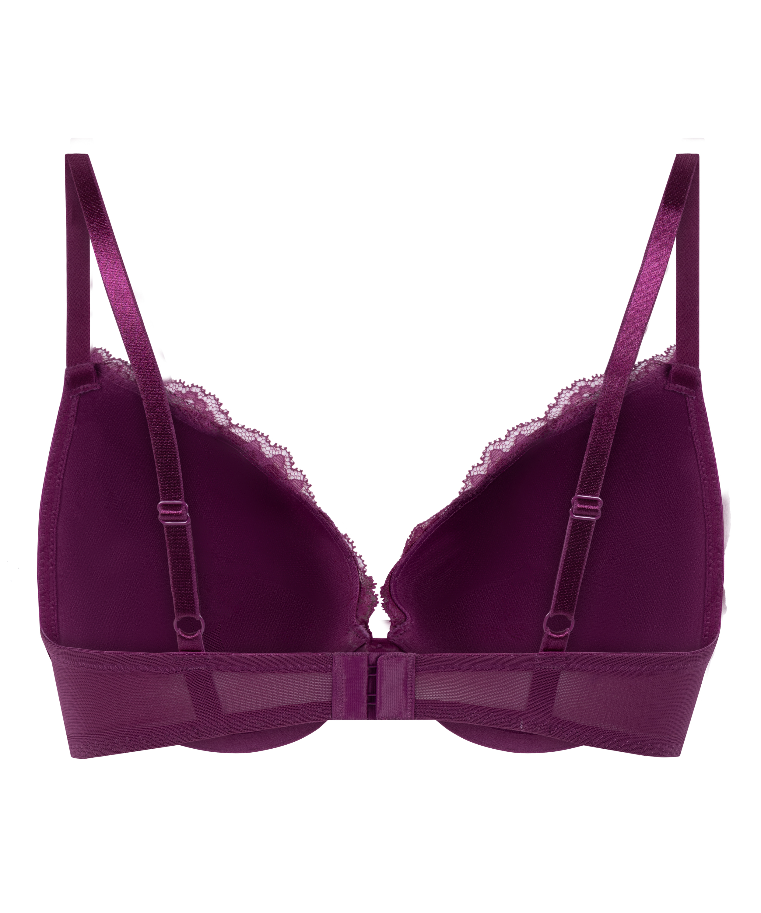 Biustonosz usztywniany push-up z fiszbinami Teddy, Fioletowy, main