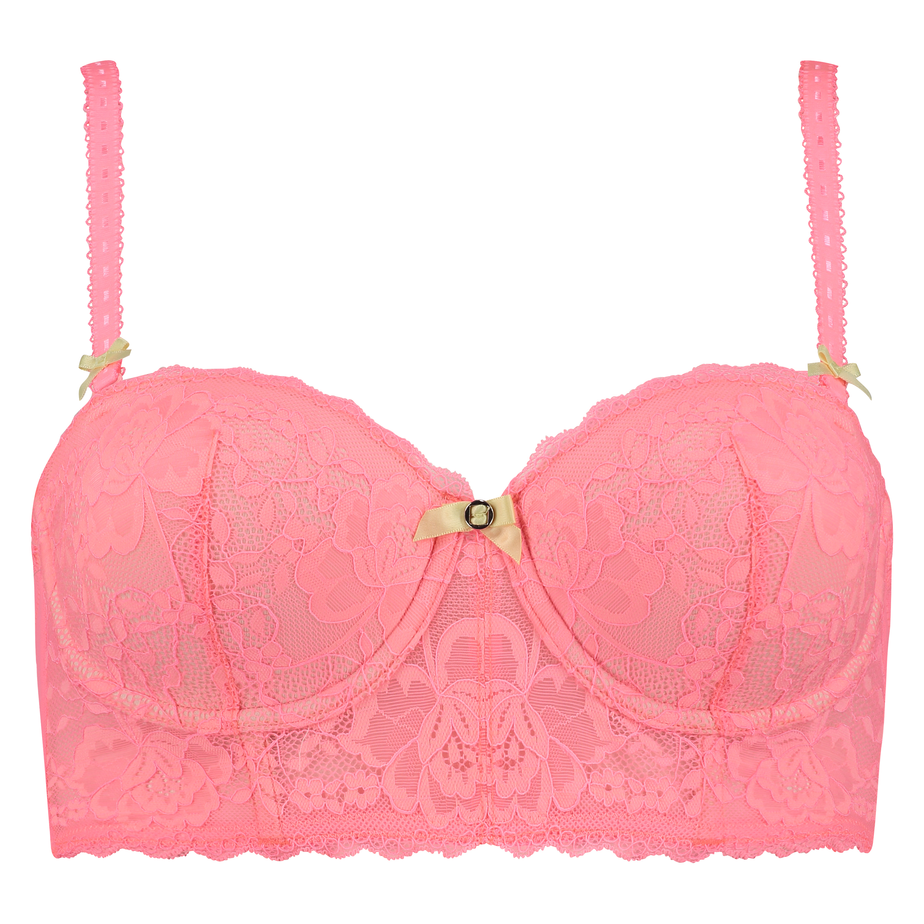 Padded underwired longline bra Theresa, Pomarańczowy, main