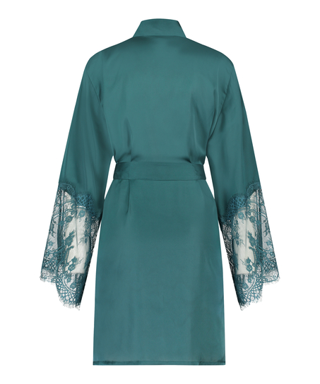 Satynowe kimono, Niebieski