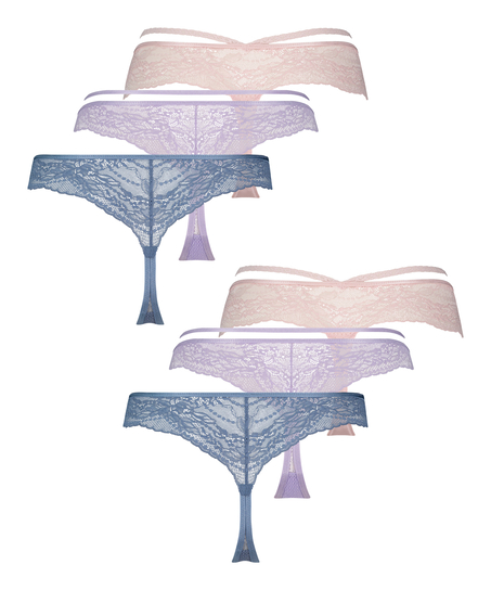 6 par majtek brazylijskich, Niebieski