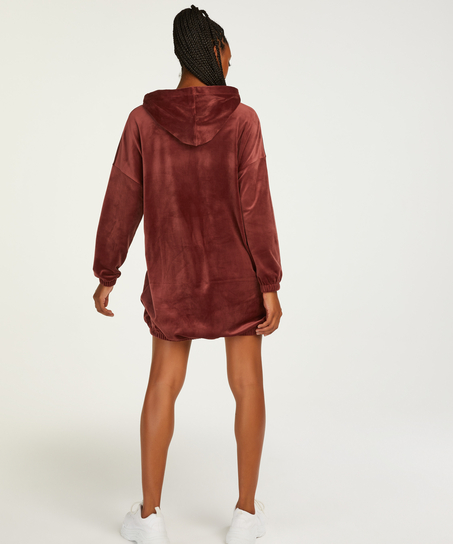 Aksamitna sukienka, Brązowy