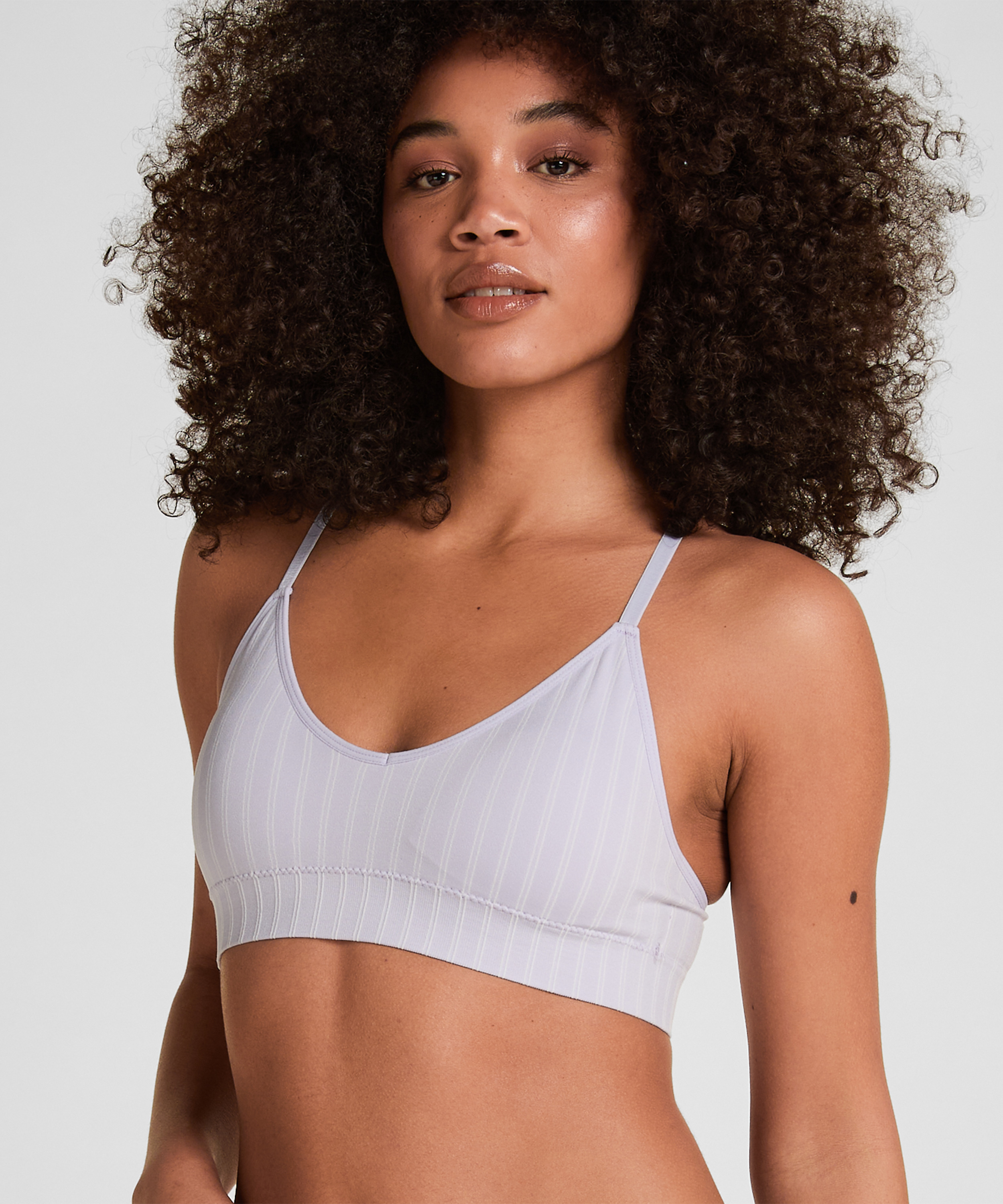 Tr&oacute;jkątny biustonosz bralette Dide, Fioletowy, main