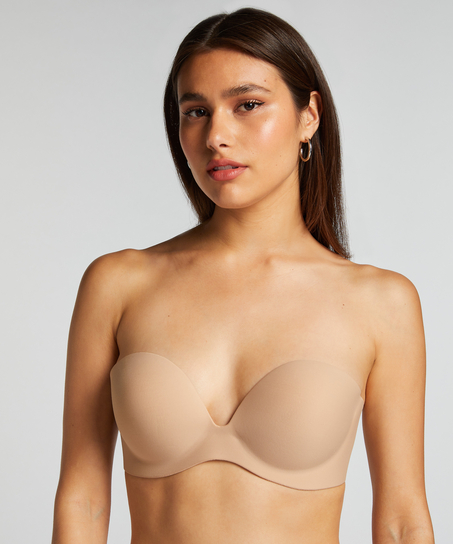 Stick on bra, Beżowy