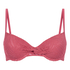 Usztywniany top bikini Lanai z fiszbinami, R&oacute;żowy
