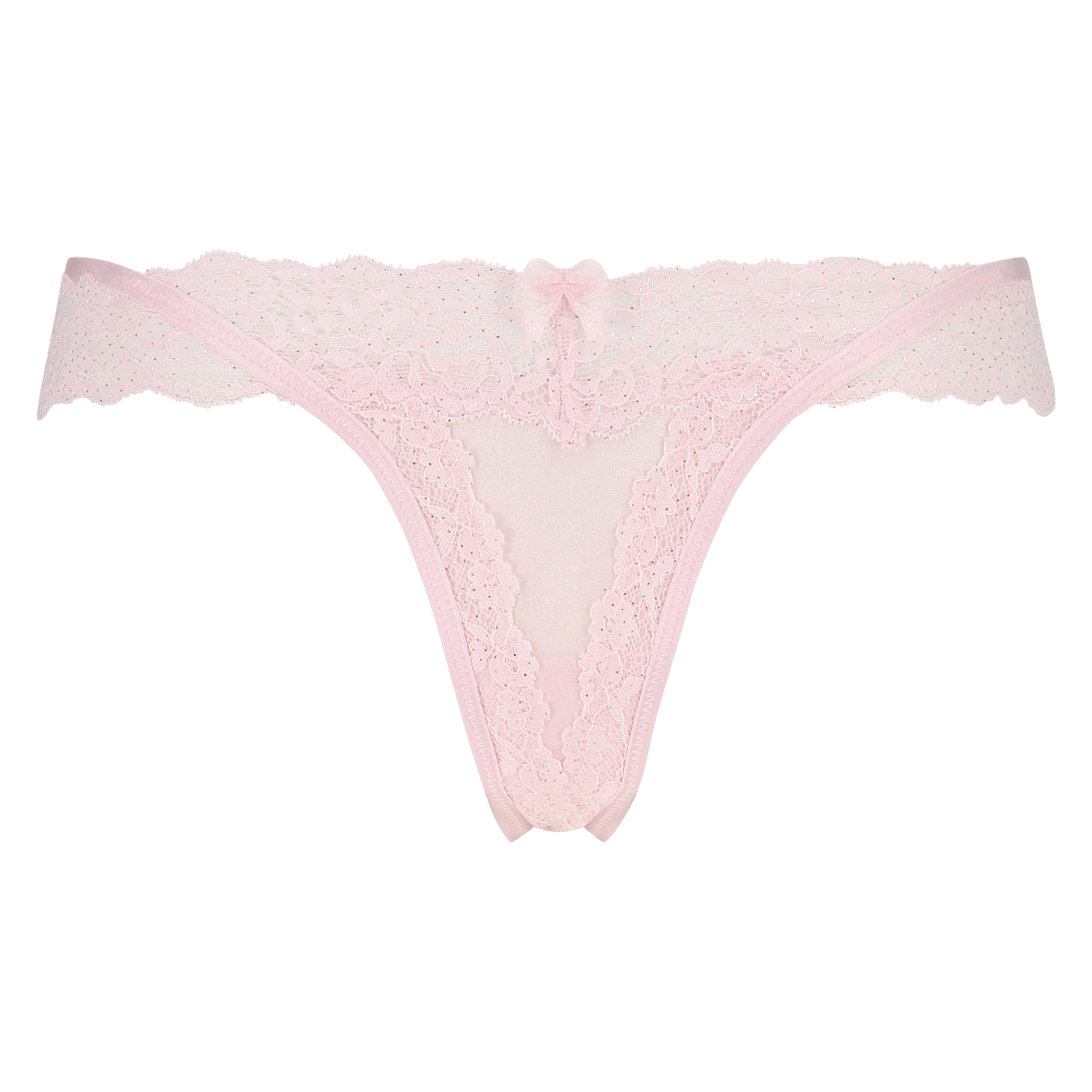 Ariel Extra Low V-Shaped Thong, Różowy, main
