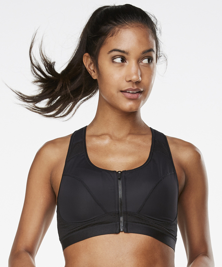 Biustonosz sportowy HKMX All Star Level 3, Czarny