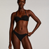 G&oacute;ra od bikini typu bandeau Crinkle, Czarny