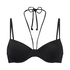 Usztywniona g&oacute;ra od bikini z fiszbinami Luxe, Czarny