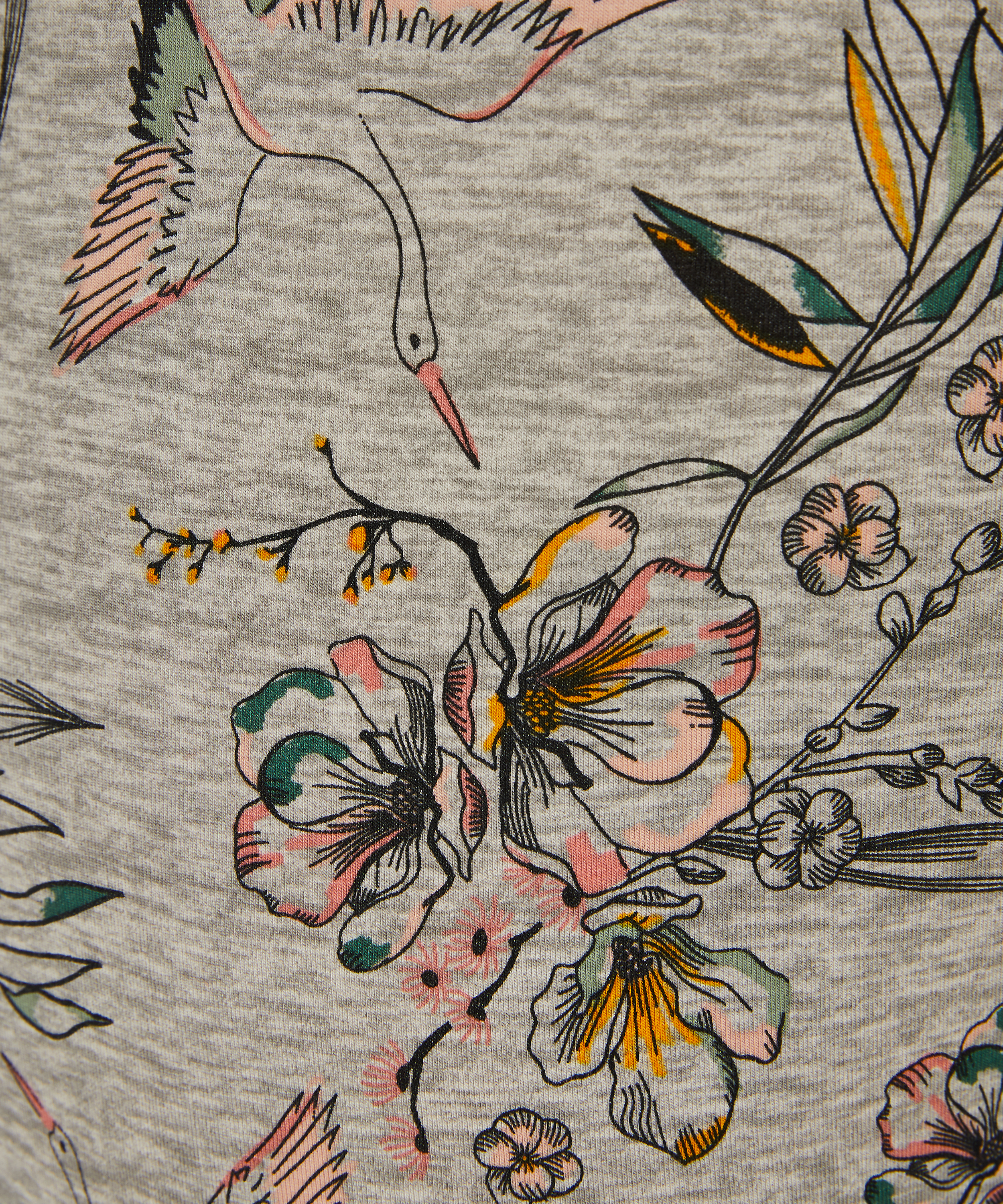 Spodnie piżamowe z dżerseju, Szary, main