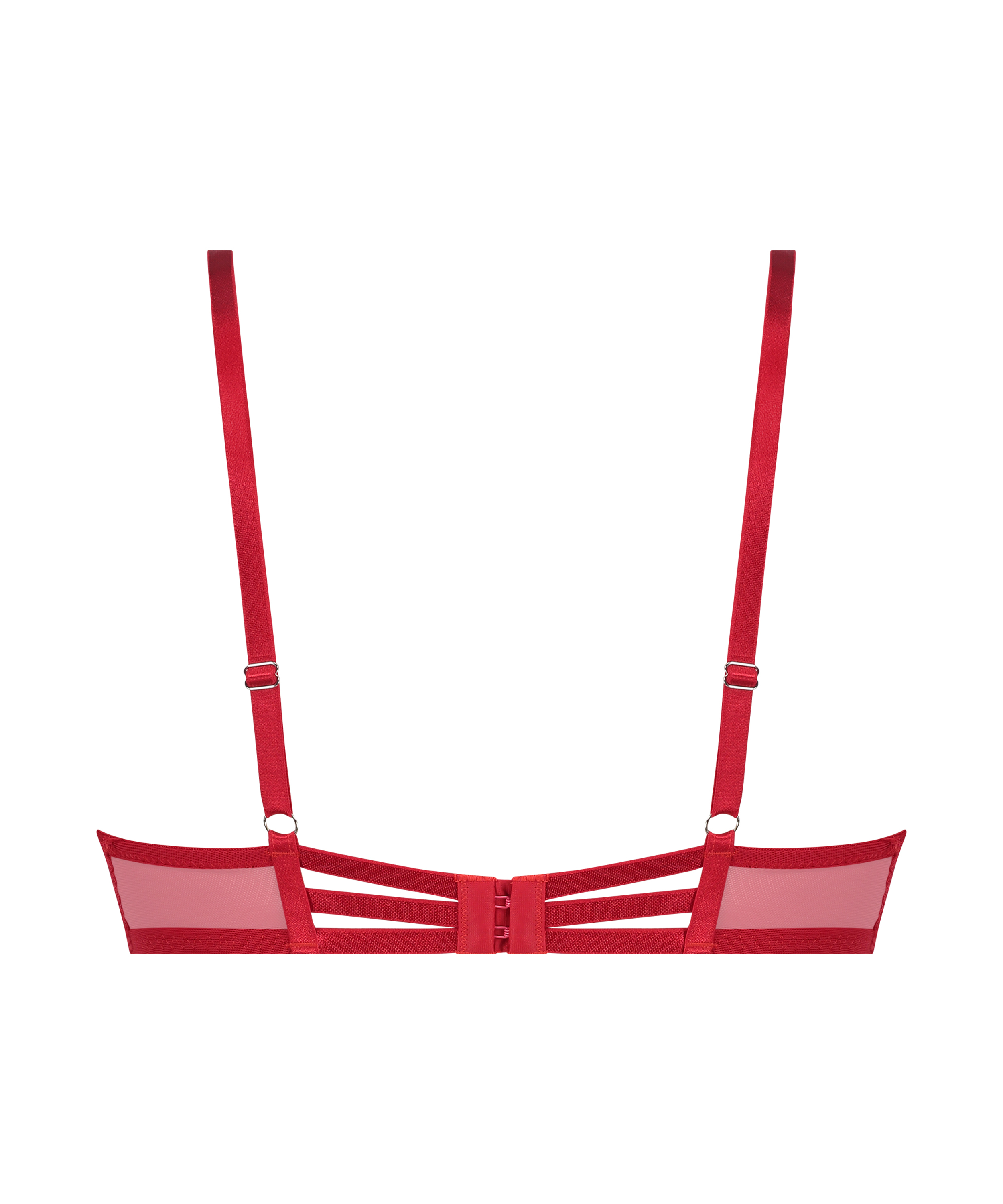 Biustonosz powiększający usztywniany z fiszbinami Arabella, Czerwony, main