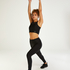 Legginsy sportowe z wysokim stanem HKMX Shine On, Czarny