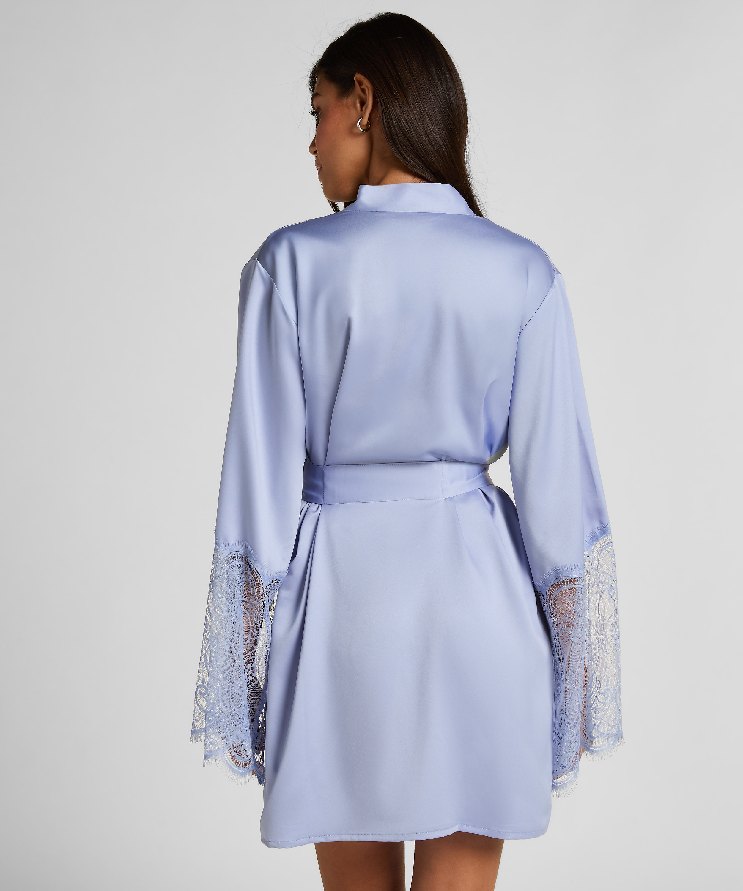 Satynowe kimono, Fioletowy, main