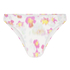 Majtki Bikini Wysoko Krojona Madeira, R&oacute;żowy