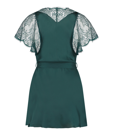 Satynowe kimono Coco, Zielony