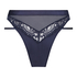 Majtki brazylijskie z wysokim wycięciem Blossom, Niebieski