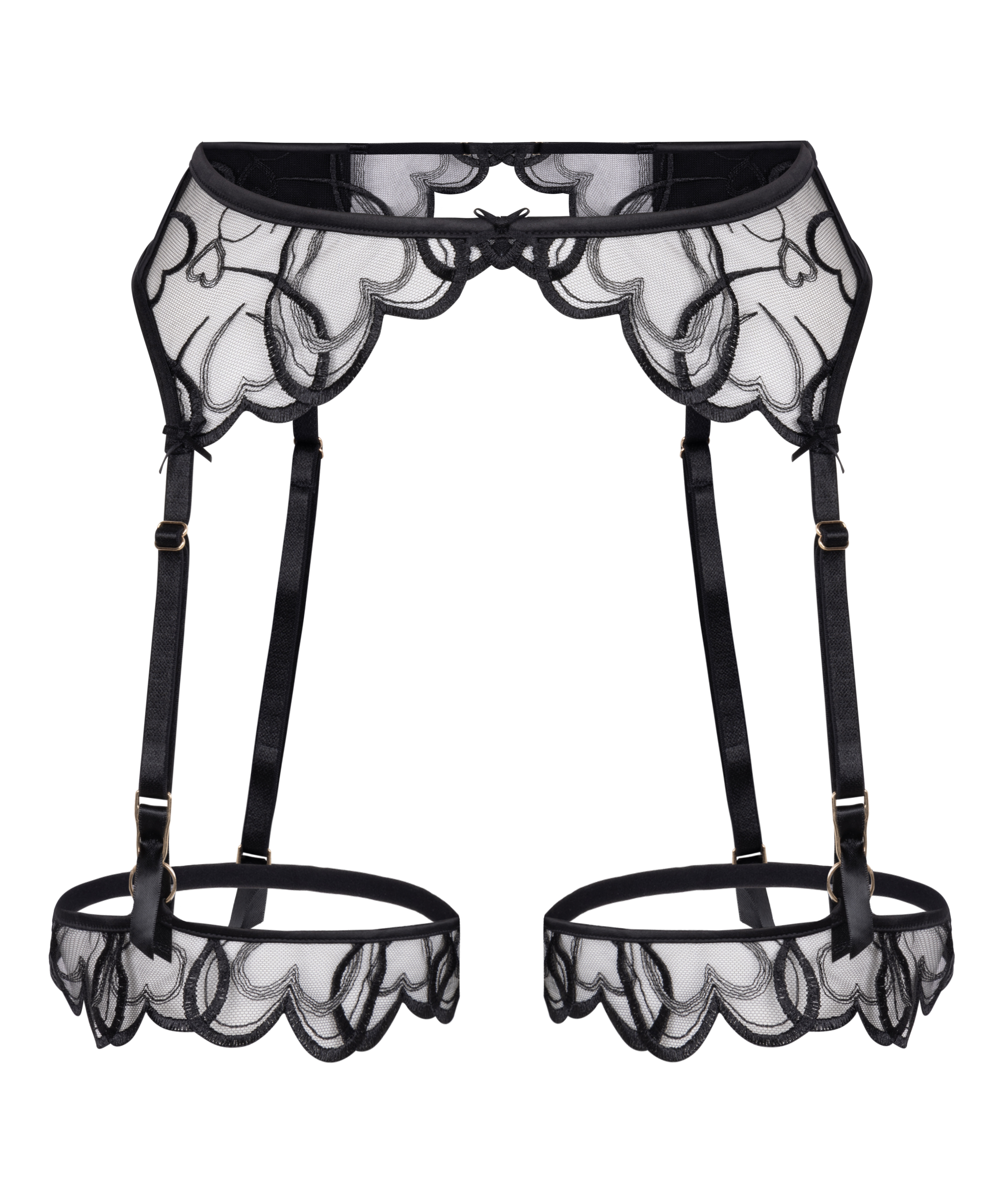 Pas do pończoch Olivia, Czarny, main