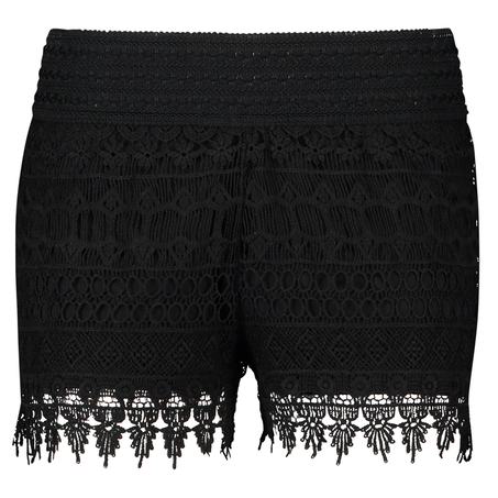 Crochetta Shorts, Czarny