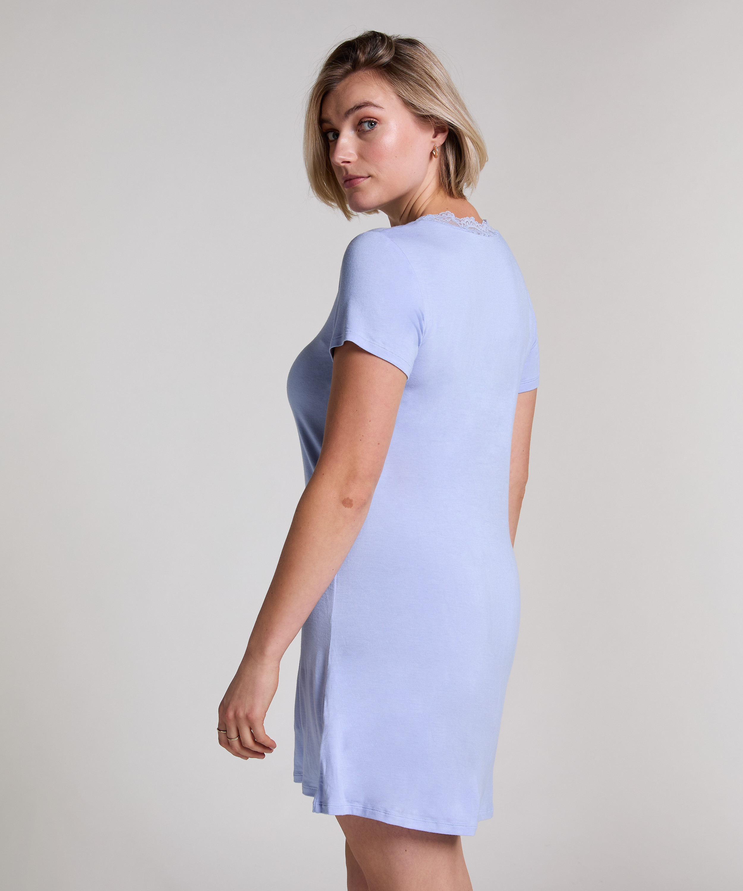 Koszula nocna Jersey, Niebieski, main