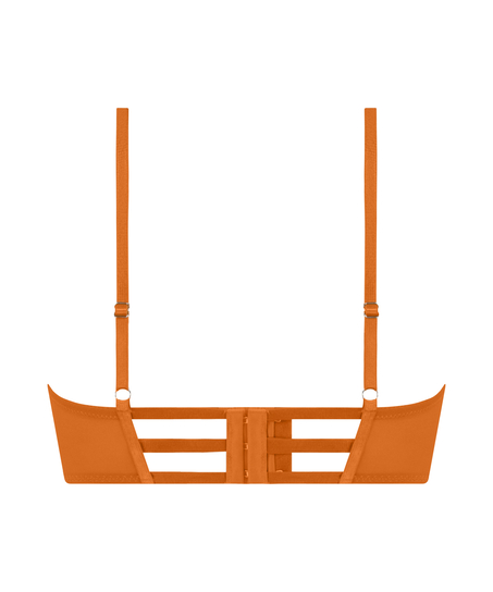 Usztywniany długi biustonosz z fiszbinami Vera, Pomarańczowy